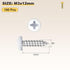METALLIXITY Screws(M3x12) 100Pcs, Phillips Pan Head Self Tapping Carbon Steel Self Drilling Screw for Metal Wood