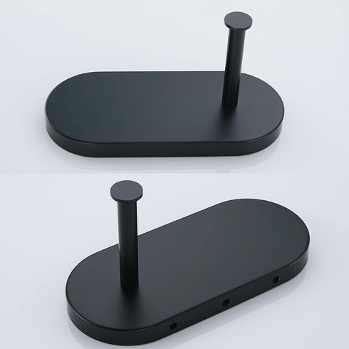 304 Round.93088MB RANDOM Matte Black Toilet Paper Holder with Phone Shelf, SUS Stainless Steel Modern Bathroom
