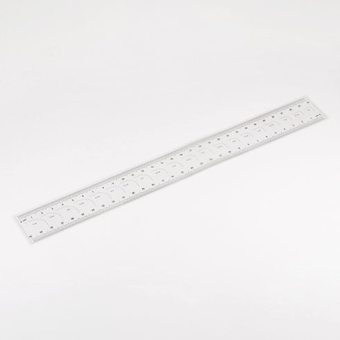 Film Flexible Ruler 30cm 0.5mm Scale, Transparent PET Plastic Folding Straight Calibration Measuring Tool