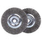 6 Inch Wire Wheel for Bench Grinder, Coarse Crimped Wire with 1/2'' and 5/8'' Arbor Hole, 2PCS