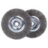 6 Inch Wire Wheel for Bench Grinder, Coarse Crimped Wire with 1/2'' and 5/8'' Arbor Hole, 2PCS