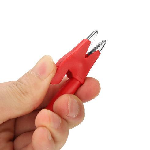 Folders Safety Test Clips 10pcs/Set P2002 20A 4mm Banana Jack Safety Test Clip for Multimeter