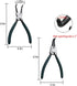 Snap Ring Pliers Set, 2pcs 7" Heavy Duty Internal/External Circlip Pliers Kit with Bent Jaw for Ring Remover