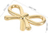 KALLORY Brass Bowknot Drawer Pulls Vintage Cabinet Handles for Dressers Shoe Cabinets and Bedside Tables Stylish