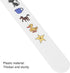 Fixation Stick Vision Tester, Clear Colorful Animal Patterns, Waterproof Coating Thicken, Kids Vision Test Card, 2