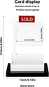 Real Estate Business Card Holder Display Sold Sign for Realtor Business Desktop Business Card Storage Agent Office Reception Holds 3.54 x 2.16 inch Cards for Business by FRIUSATE