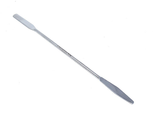 A2Z-DE003 Stainless Steel Double Ended Micro Lab Spatula Sampler, 7" Round & Tapered Arrow End