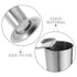 5Pcs 4.52X2.75X9.84in Stainless Steel Tweezers Holder Organizer for Salon and Barber Tools Compact Plier Jar Container