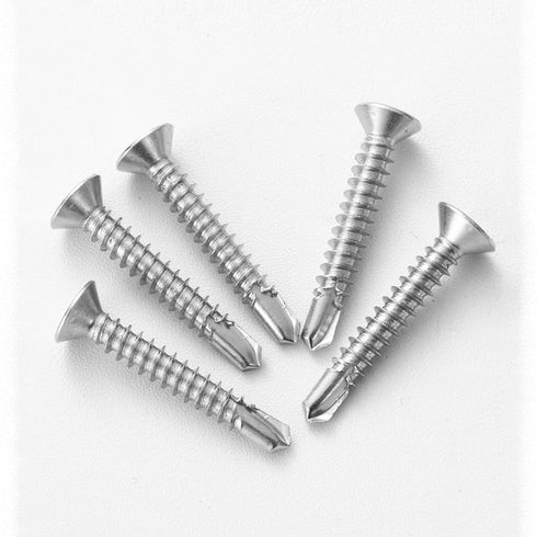 #14 x 1-3/4" (40 Pack) Flat Head Sheet Metal Screws, Self-Tapping Phillips Head Self Drilling Screws