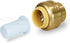 UPSE12 Plug End Cap Pipe Fitting, 1/2 Inch, Brass for Pex Copper, CPVC