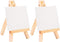 Beavorty 2pcs Home Decoration Tabletop Easel for Kids, Mini Canvases Painting Supplies