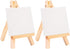 Beavorty 2pcs Home Decoration Tabletop Easel for Kids, Mini Canvases Painting Supplies