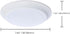 Satco 62-1805R1 7 Inch 6.5W, 2700K-5000K, 615 Dimmable, 90 Closet 120 JA8 LED Disk Light, CCT Selectable Lumens, Triac