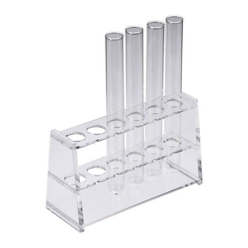 uxcell Acrylic Test Tube Holder Rack, 6 Wells for 10ml Centrifuge Tubes, Clear, 2 Pcs