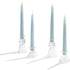 9 Inch, 4 Pack LampLust Flameless Taper Candles with Remote, Pastel Blue Candlesticks, LED Flickering Flameless Candles