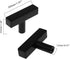 6 Pack Square T Bar Single Hole Knobs, Kitchen Cabinet Knobs, Cabinet Pull Drawer Handles Stainless Steel Modern