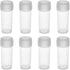 Othmro 50Pcs 5ml Plastic Lab Cylindrical Chemical Reagent Bottle, Wide Mouth for Liquid Storage