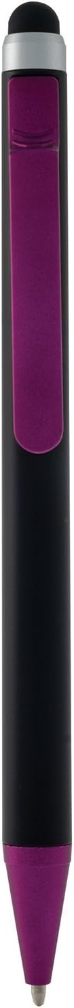 Monteverde S-105 Clip Action One-Touch Ballpoint Pen with Top Stylus, Magenta by Monteverde