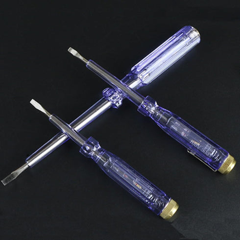Mains Tester, 3PCS AC 100-500V Electric Tester Pen, Electrical Circuit Tester Light Voltage Detector Screwdriver