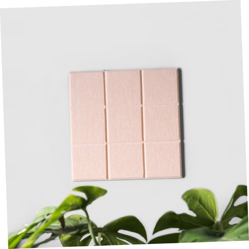 Ciieeo 3pcs Pink Felt Board Tiles, Colored Felt Notes Board Tiles, Memo Wall Bulletin Boards, Three-Dimensional Photo
