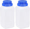 uxcell 2pcs Plastic Lab Chemical Reagent Bottle 1000ml/34oz Wide Mouth Sample Sealing Liquid Storage Container