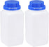 uxcell 2pcs Plastic Lab Chemical Reagent Bottle 1000ml/34oz Wide Mouth Sample Sealing Liquid Storage Container