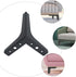17cm PRETYZOOM Metal Furniture Support Feet Sofa Cabinet Legs, Matte Black Tripod Design, Height, Replacement Legs