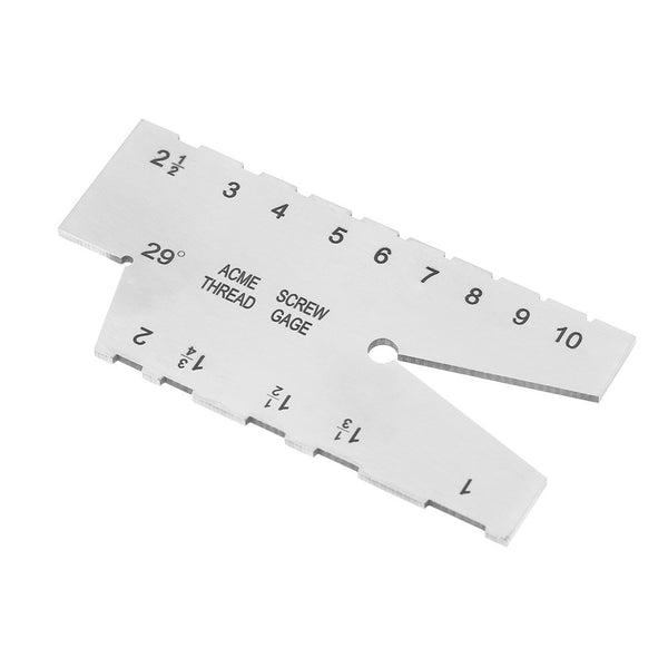 Screw Thread Gauge, Stainless Steel Grinding Gage 29 Degree Inspection Tool for Woodworking & Metalworking