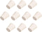 uxcell White Solid Rubber Stopper Size 3, Tapered Shaped for Lab Tube, 10Pcs