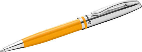 Pelikan Jazz Classic Ballpoint Pen - Medium Nib, Blue Ink Refill Included, Metal, Mustard, Blister Card, 1 Each (815055)