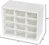 Mini Desktop Drawer Box, 12 Compartments Plastic Desk Organizer for Office, School, Jewelry Storage
