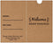 Kraft Hotel Key Card Holder Sleeves, Welcome Guests Hotel Key Card Envelopes, 200 Pcs Per Pack