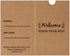 Kraft Hotel Key Card Holder Sleeves, Welcome Guests Hotel Key Card Envelopes, 200 Pcs Per Pack