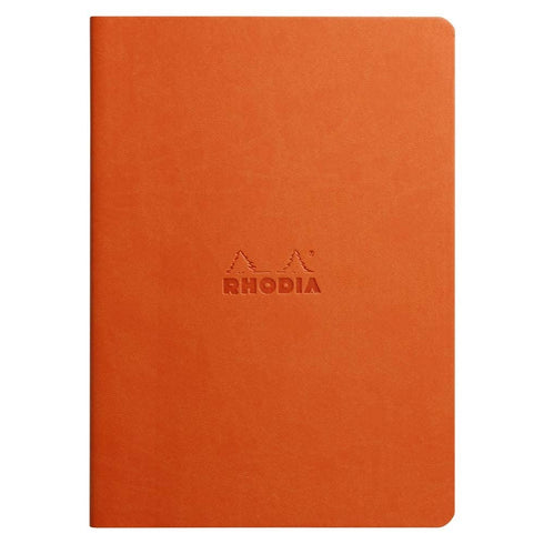 Rhodia Sewn Spine Notebook, A5, Dot - Tangerine