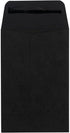LUXPaper #4 Coin Envelopes, 3'' x 4 1/2'', Midnight Black, 80lb. Text, 50 Qty