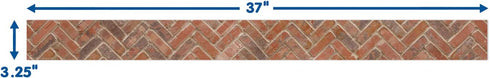 Eureka Curiosity Garden Brick Extra Wide Decorative Classroom and Bulletin Board Trim, 3.25" Wide, 12 Strips for 37 Feet