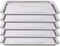 DOWEI 5 Pack Stainless Steel Trays, 13.5" X 10" Surgical Flat Bottom Trays for Dental Medical Body Piercing Lab Supplies