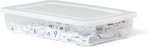 hand2mind Plastic Lowercase Alphabet Letter Tiles, Plastic Letters for Kids, Phonics Manipulatives, Science of Reading