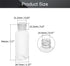 Othmro 20Pcs 60ml PE Plastic Lab Cylindrical Chemical Reagent Bottle, Small Mouth Laboratory Reagent Bottle, Sample Sealing Liquid Storage Container for Food Store Transparent by Othmro