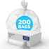 BlueDogSupplies Every Day Value 21-30 Gallon Trash Bags White, 200 Count, Regular 0.5