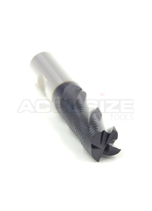Accusize Industrial Tools 5/8'' Fine Tooth M42 8% Cobalt Tialn Roughing End Mill, 5/8'' Shk Dia, 1-5/8'' Flute Length,