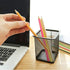 Mesh Pen Holder for Desk, Purple Square Pencil Cup Holder, Pens Organizer for Table Office/Home/School (2 x, Green)