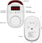 Natural Gas Detector, Plug-in Natural Gas Alarm and Monitor for Home, Kitchen or Camper, Propane Methane Gas Leak Detector Monitor with Voice Warning & Digital Display - 1 Pack by WESHLGD