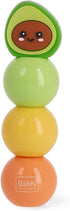 Legami 3 in 1 Highlighter, Pastel Colours - Green, Yellow, Orange, Quick Dry, Avocado Theme