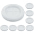Zorveiio 12PCS 1-3/16" ID 1-1/2" in Rubber Grommets Double-Sided Firewall Round Rubber Plug