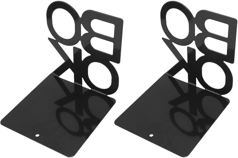 HEEPDD Modern Bookend, Decorative Book Holder for Desk and Office Use Modern Bookend, Steel, Heavy Duty Book Stopper