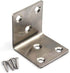 Zernnis (8 Pieces) Angle Connector Corner Brackets Stainless Steel L Shape Brace Brackets