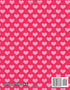 Notebook: Pink Hearts Pattern, Blank Unlined / Non-ruled Notebook - (Letter size 8.5 x 11 Inches) 100 Pages - 313
