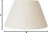 Urbanest 6 1/2-inch 12-inch 7 1/2-inch, Downbridge Uno-fitter Linen Lamp Shade, by by Off White