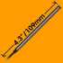 Jaymo Replacement Rollerball Pen Refill - 2 Black, for Waterman 540951 and Schmidt 5888, 4.3 in / 109 mm